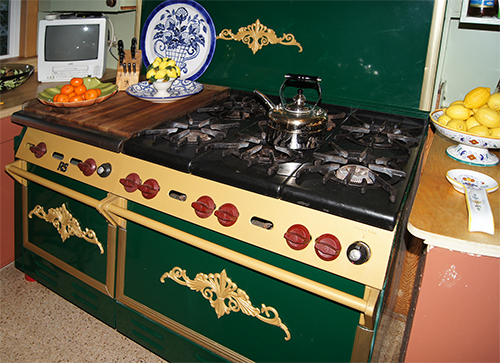 The kitchen of a beautiful Spanish Revival Home in the town of Martinez, CA.